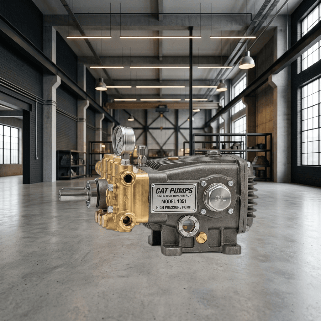 Alkota industrial triplex ceramic plunger pump assembly