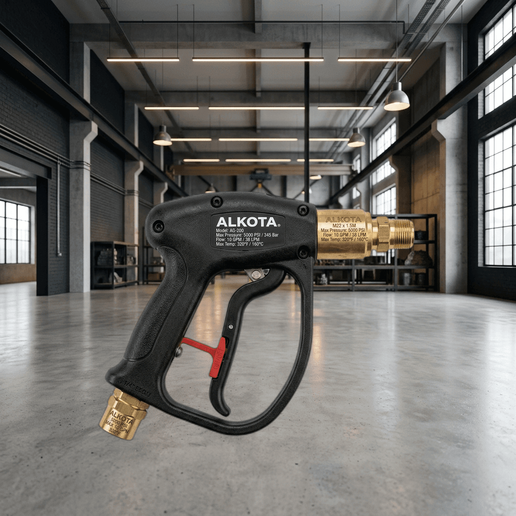 Alkota ergonomic easy-pull industrial spray handle and insulated wand