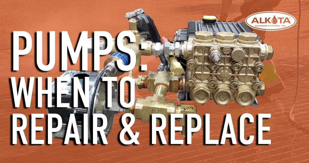 Pump Issues When Repair or Replace a Pressure Washer Pump — Alkota Engineering Analysis